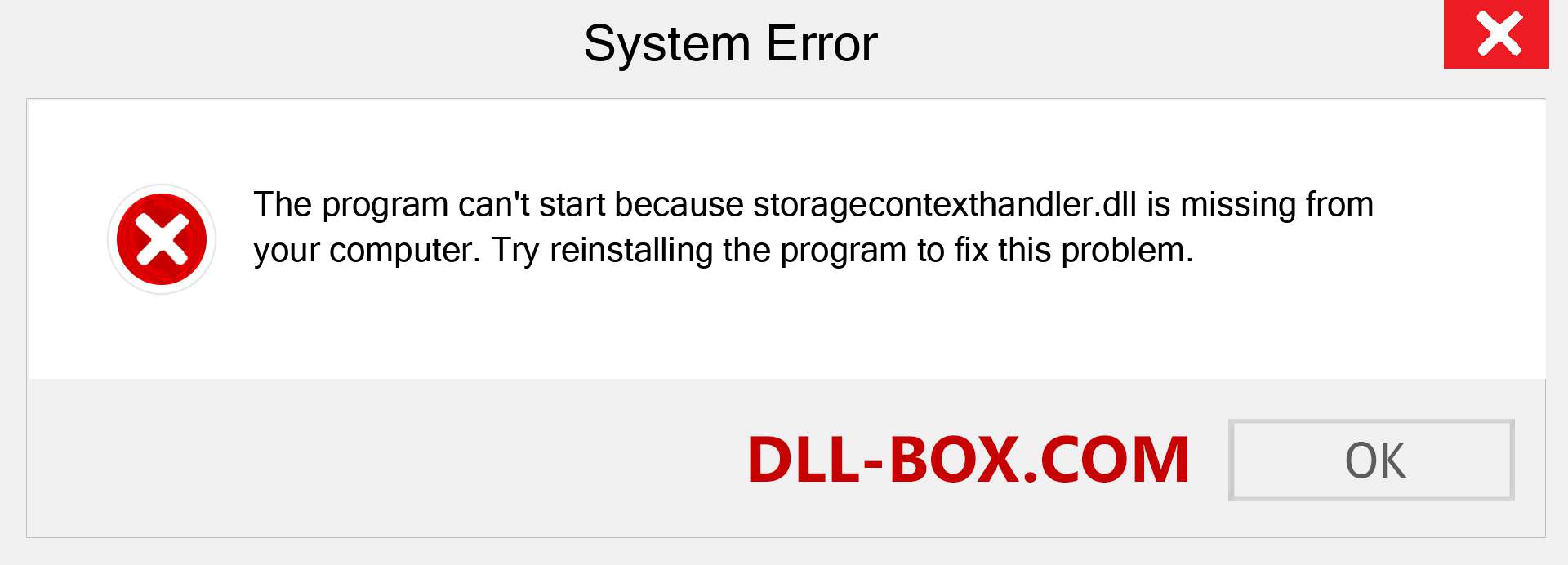  storagecontexthandler.dll file is missing?. Download for Windows 7, 8, 10 - Fix  storagecontexthandler dll Missing Error on Windows, photos, images